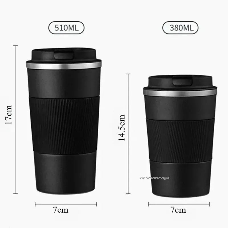304 Stainless Steel Coffee Mug Insulated Travel Tumbler Leak-proof Thermal Cup for Hot Cold Drinks Portable Coffee Cup with Lid