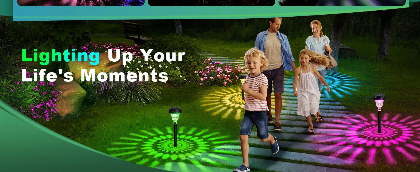Solar Pathway Lights Outdoor Vibrant LED Mushroom Garden Stake Lighting for Walkways Lawns Driveways Landscapes Decorative