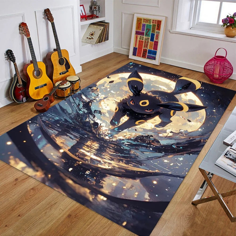 Cartoon Anime Pokemonzd Carpet Rug for Home Living Room Bedroom Sofa Doormat Decor,Child Play Area Rug Non-slip Floor Mat Gifts