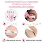 Bella moça 2pcs Lash Foam Mousse Cleansing Shampoo for Eyelash Extension 100ML Cream Mousse Makeup False Lashes Clean