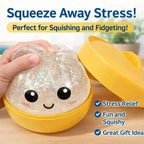 Glitter Dumpling, Simulation Dumpling Squishy Toy Adults Anxiety Relief Dumplings Fidget Toy Soft Squeeze Decompression Dough