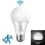 6PCS 220V PIR Motion Sensor Lamp 9W 12W 15W 18W LED Bulb with Motion Sensor Infrared Radiation Motion Detector Security Light