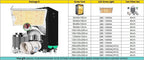 Grow Tent Growbox Hydroponics Growing System Led Grow Plant Lights Full Kits High PPFD 4Inch Duct Fans Activated Carbon Filter