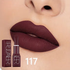 Matte Velvet Lipstick, Long Lasting Waterproof Non-Stick Formula, Smooth Soft Texture, Ideal Lip Makeup Gift