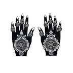 Flower Pattern Tattoo Stencils for Women Hollow Henna Tattoo Stencils for Hand Fingers Reusable Tattoo Templates Tattoo Tools