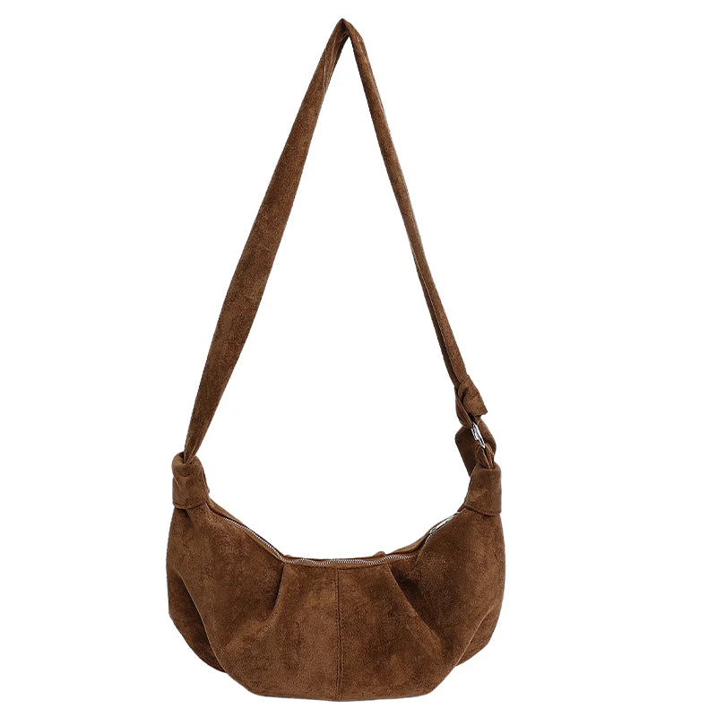 LEFTSIDE Women PU Leather Crossbody Bag 2025 Winter Retro Trend Female Shoulder Bag Luxury Designer Handbags and Purses