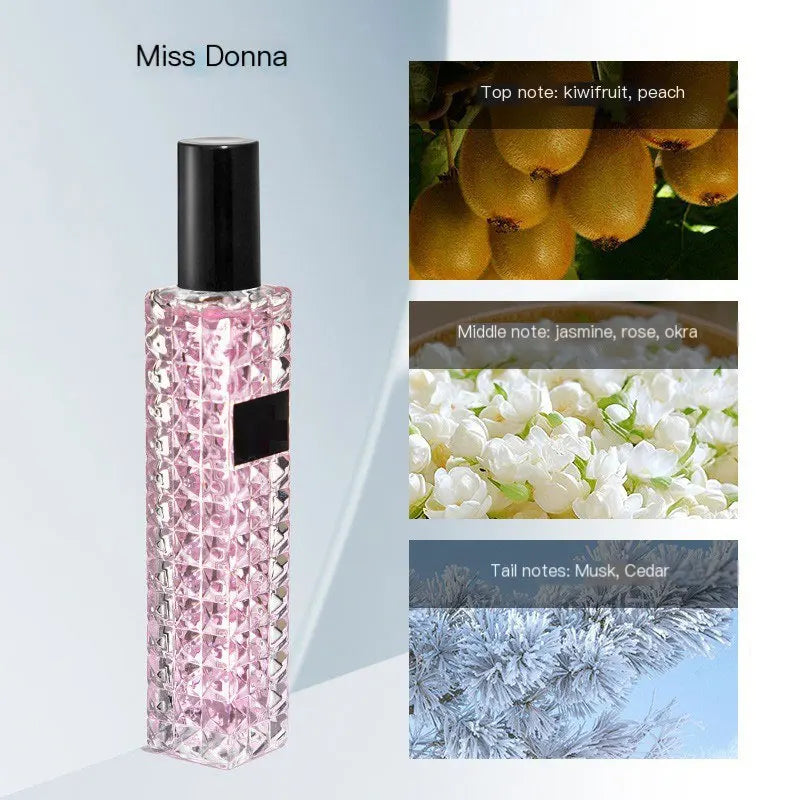 2025new perfume Rose Miss Adventure Perfume Lasting Charm Floral Scent Light Fragranc Crystal Rivet Design 50ml Elegant Lady