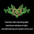 Charm chest, female lower abdomen, sexy temporary sticker, colored luminous waterproof and sweat proof charm tattoo sticker