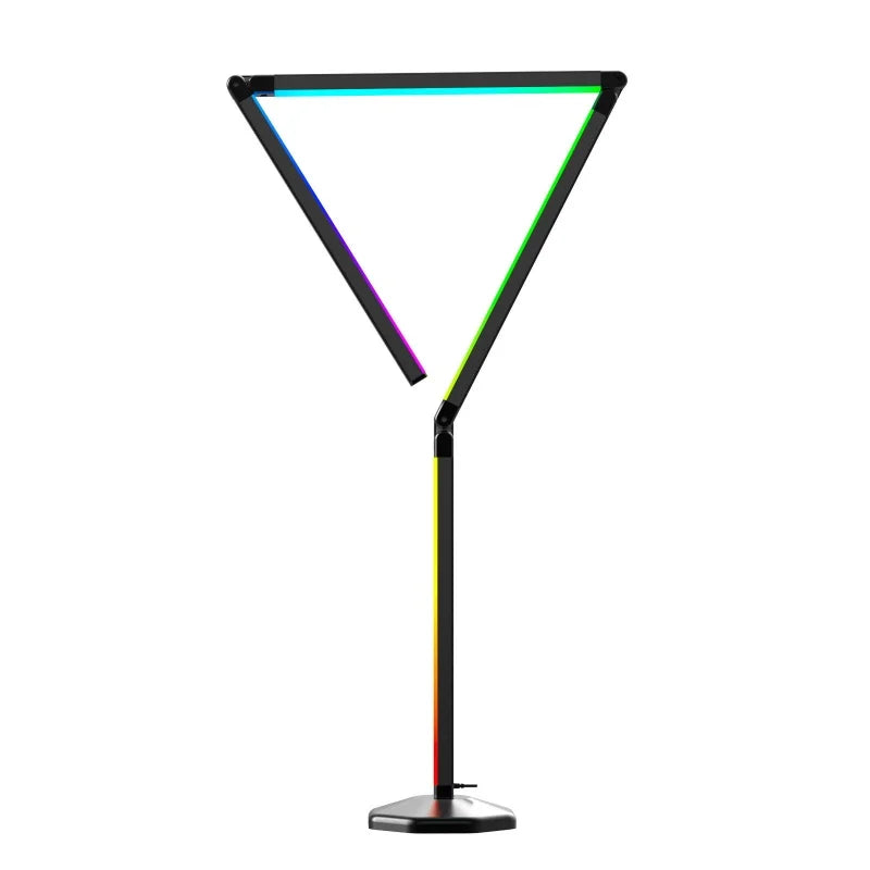 RGB Tuya WIFI Led Floor Lamp Folding DIY Styling Ambient Lighting Voice Controlled Rhythm Lamp for Living Room Bedroom Room Deco