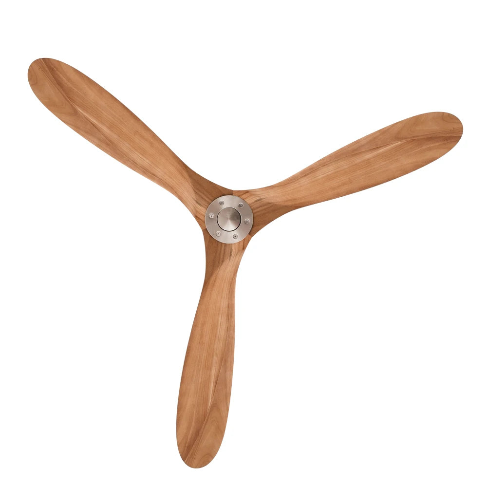 42/52/60inch Low Floor Ceiling Fan 3 wooden blade DC Motor Electric fan with Remote control for Living room dining room bedroom