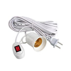 Lamp Bases Universal With Switch Led Bulb Socket Adapter E27 Screw Lamp Holder Accessories Tools Two Plugs Suspension