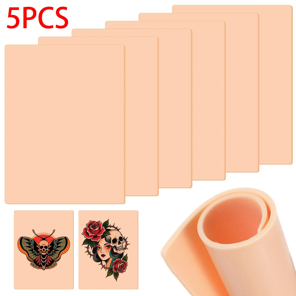 DQFART 1MM Blank Tattoo Practice Skin Book Permanent Makeup Accessories for Beginners and Experienced Artists 10/5/3Pcs