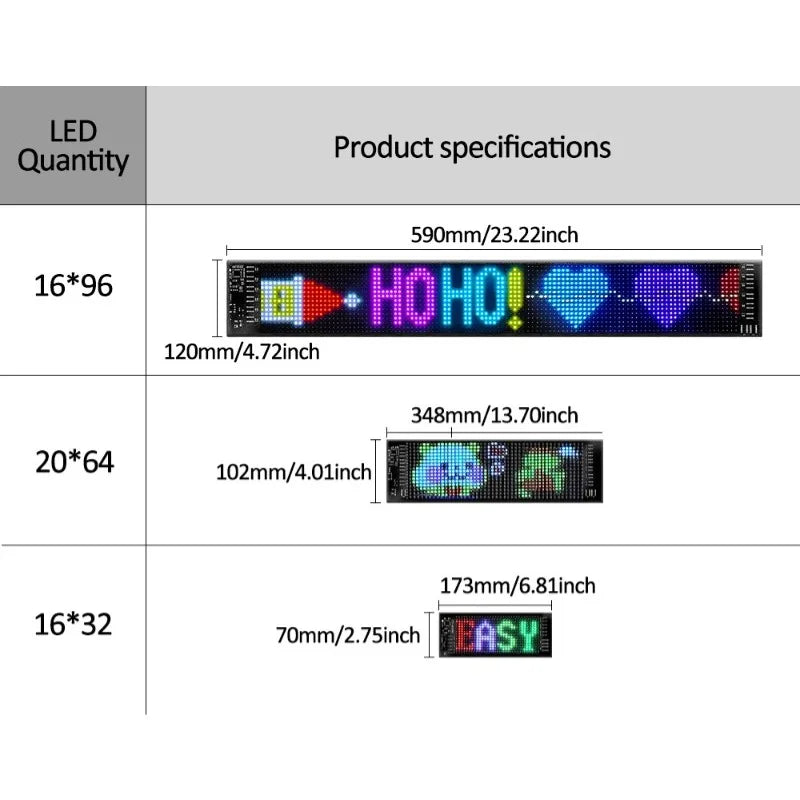 Huge Bright Devil Eyes LED Light Demon's Eye Programmable Scrolling LED Sign Flexible Screen for Store and Car Displays