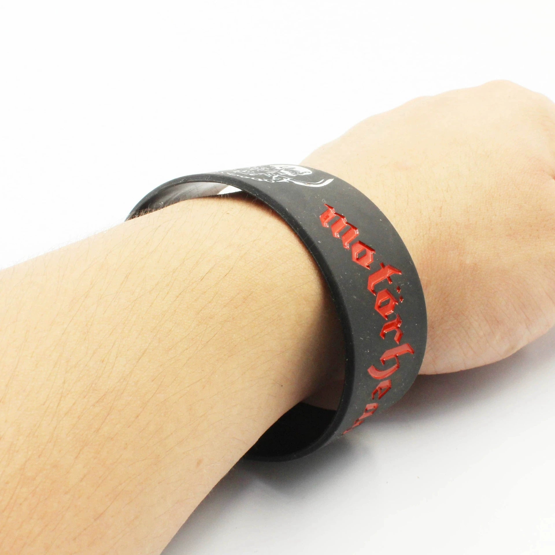 New 1PC MOTORHEAD Silicone Letter Bracelet Men Wide Rock Music Band Rubber Bracelets & Bangles Women Jewelry Gifts SH375