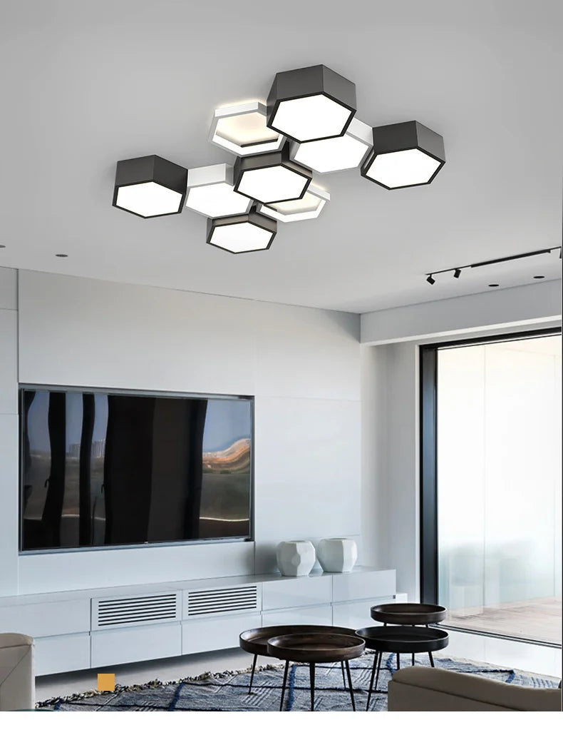 Ultrathin Triangle Ceiling Lights lamps for living room bedroom lustres de sala home Dec LED Chandelier ceiling
