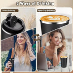 304 Stainless Steel Coffee Mug Insulated Travel Tumbler Leak-proof Thermal Cup for Hot Cold Drinks Portable Coffee Cup with Lid