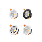 Dimmable Embedded LED Downlights 5W7W/9W12W15W/18W20W COB Ceiling Lights Spotlights Angle Adjustable AC90-260V CRI90 For Home
