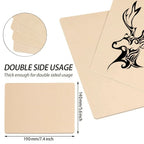 5/50pcs Silicone Tattoo Practice Skin - Double-Sided Fake Leather Sheets for Microblading, Permanent Makeup & Tattoo Training