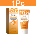 HOYGI Orange Exfoliating Gel Gentle Cleansing Dead Spot Remover Reduce Blackheads Smooth Brightening for All Skin Types Care
