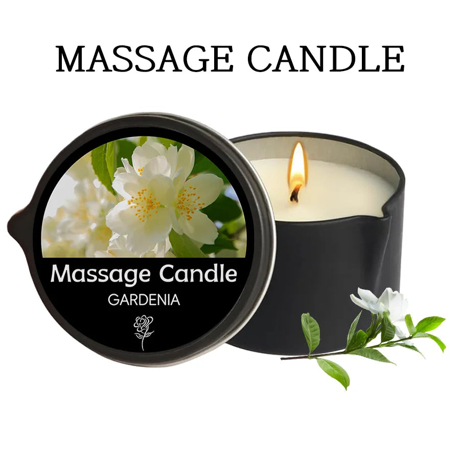 Massage Candle - Essential Oil- Lavender, 2oz/56.7g Melts into Warm Massage Oil - Massage Oil Candle, Pour Spout