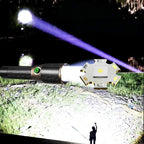 2026 Strong Light Portable Flashlight 18650 Rechargeable LED Torch Zoom Aluminum Alloy Flashlights 200000LM Super Bright Lantern