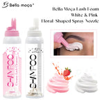 Bella moça 2pcs Lash Foam Mousse Cleansing Shampoo for Eyelash Extension 100ML Cream Mousse Makeup False Lashes Clean