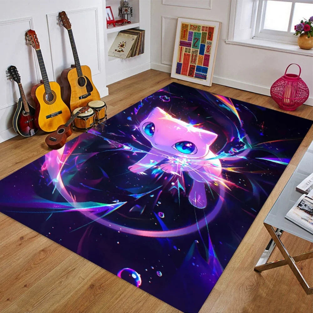 Cartoon Anime Pokemonzd Carpet Rug for Home Living Room Bedroom Sofa Doormat Decor,Child Play Area Rug Non-slip Floor Mat Gifts