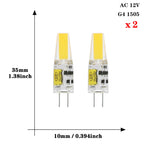 2pcs Mini COB LED Lamp AC/DC 12V 220V G4 G9 E14 Lampada LED Spotlight Light Bulbs Replace Halogen For Ceiling Lamp Chandelier