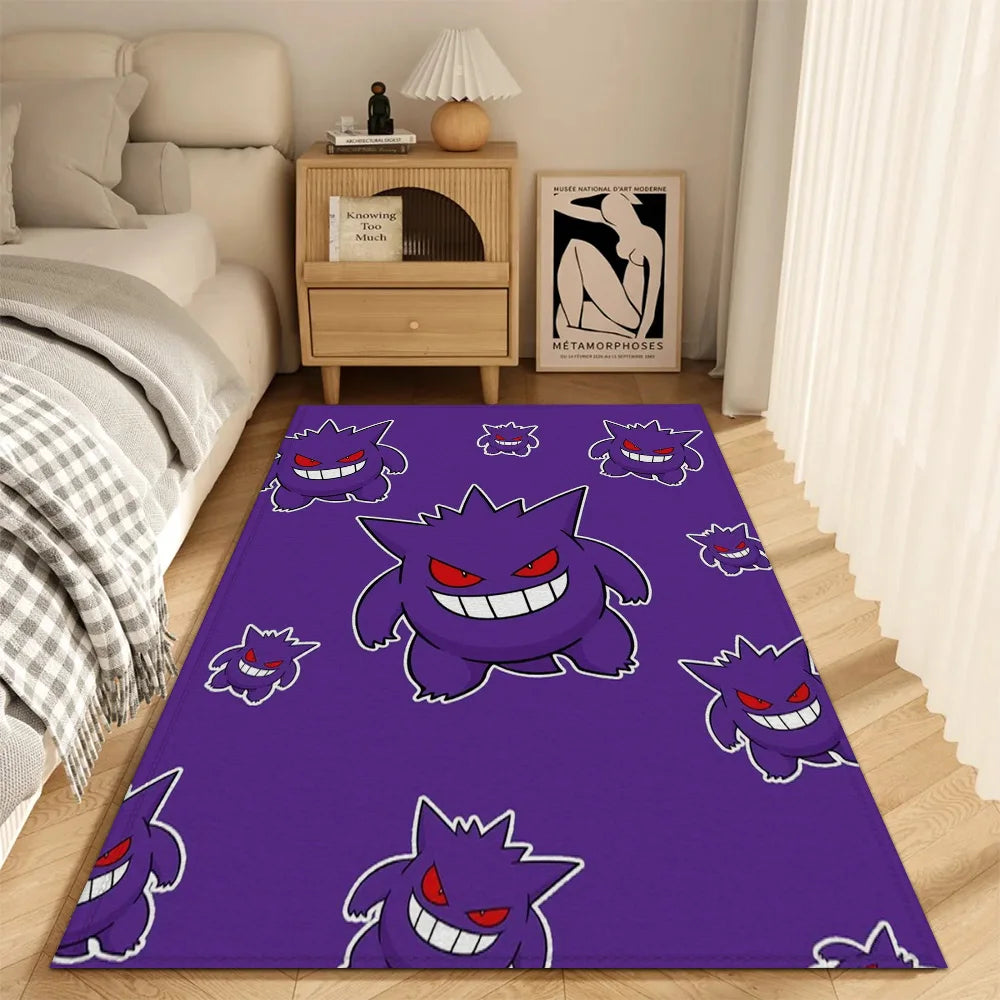 Fashion Entrance Mat Living Room P-Pokemon Rugs Decoration G-gengar Floor Mats Kitchen Carpet Balcony Doormat Front Door Bath