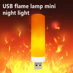 USB LED Simulated Flame Bulbs Night Light USB Lamp Atmosphere Light Candle Lights Night Lamp Camping Flame Light Effect Bulb