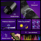 Huge Bright Devil Eyes LED Light Demon's Eye Programmable Scrolling LED Sign Flexible Screen for Store and Car Displays