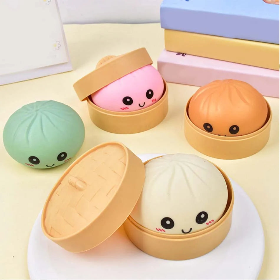 Simulation Flash Dumpling Pressure Ball Slow Rebound Soft Pinch Decompression Office Home Decorat  Adults Birthday Gifts