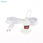 ♥EU Plug E27 Plug With Switch & Long Cable 3/5 Meters- Lamp Holder Power Cord For DIY Lighting & Electrical Appliances
