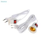 ♥EU Plug E27 Plug With Switch & Long Cable 3/5 Meters- Lamp Holder Power Cord For DIY Lighting & Electrical Appliances