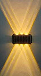 Solar Wall Lamp Outdoor Solar LED Light Waterproof Up And Down Luminous Lighting Balcony Yard Garden Decoration Lights