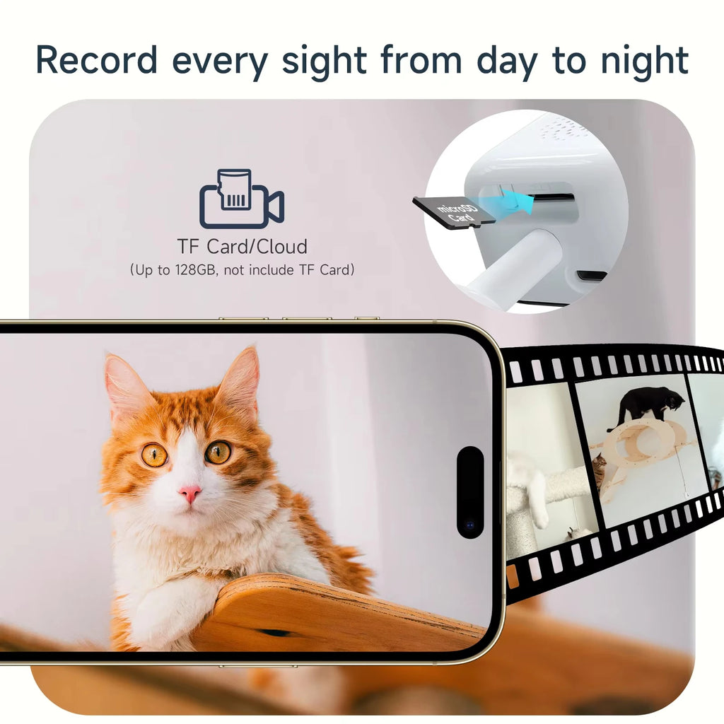 WiFi Camera Safety Monitor Mini 1080P HD Camcorders Indoors Night Version Video Intelligent Camera Security Protection