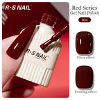 RS 10g ANCORA Red Series Gel Nail Polish Autumn Winter Dark Red Nail Art Varnish Soak Off UV LED Gel for Home Salon NailSupplies