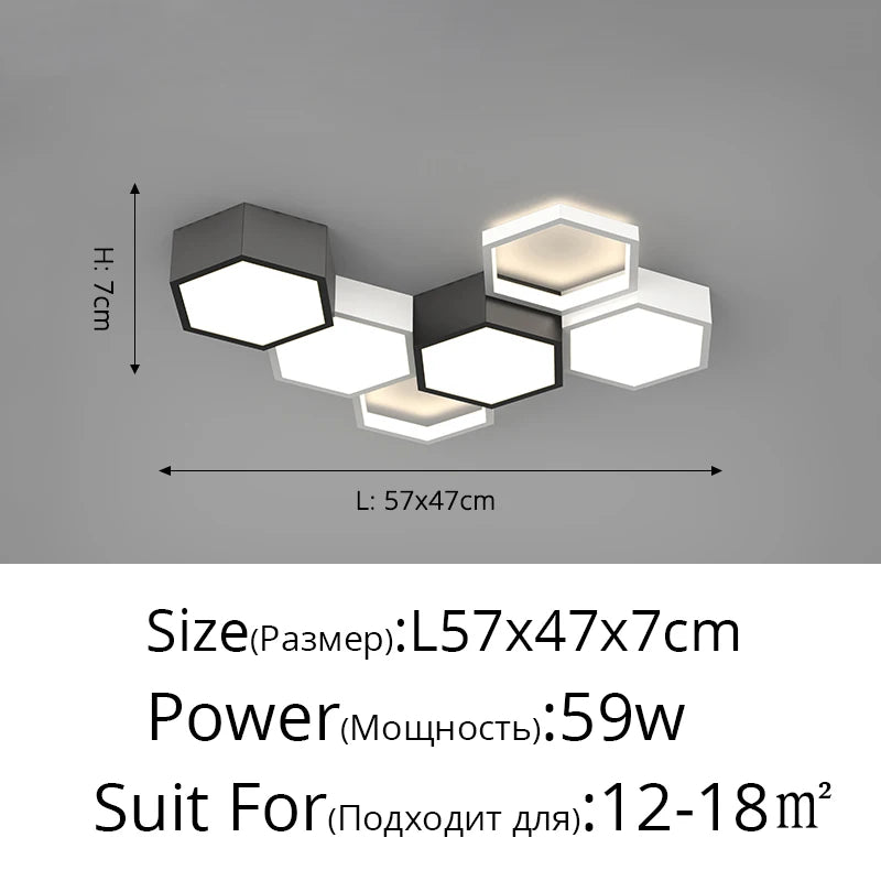 Ultrathin Triangle Ceiling Lights lamps for living room bedroom lustres de sala home Dec LED Chandelier ceiling