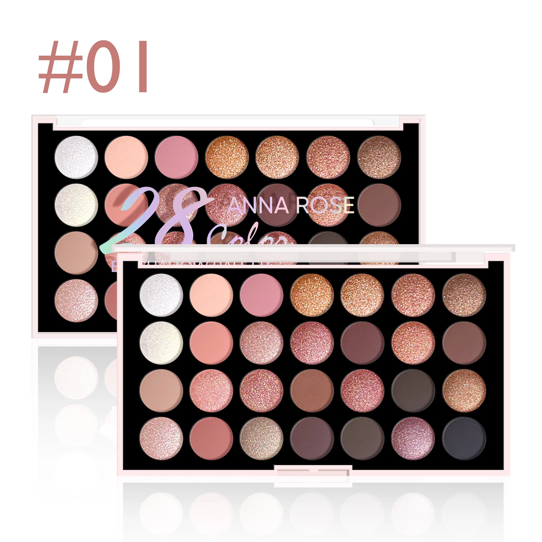 28-color eyeshadow palette, pearlescent matte, earthy tones, non-easy to fade, affordable multi-color eyeshadow palette
