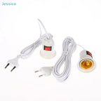 ♥EU Plug E27 Plug With Switch & Long Cable 3/5 Meters- Lamp Holder Power Cord For DIY Lighting & Electrical Appliances