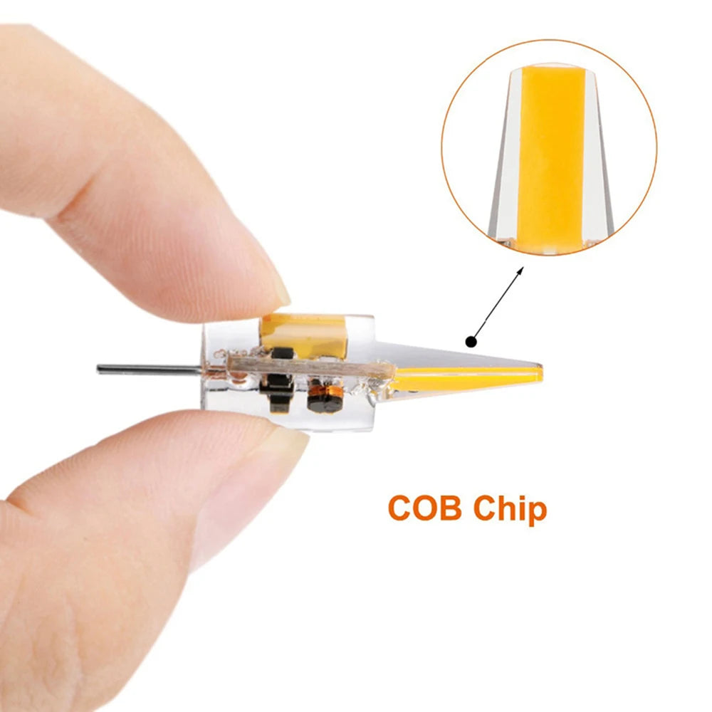 2pcs Mini COB LED Lamp AC/DC 12V 220V G4 G9 E14 Lampada LED Spotlight Light Bulbs Replace Halogen For Ceiling Lamp Chandelier