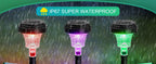 Solar Pathway Lights Outdoor Vibrant LED Mushroom Garden Stake Lighting for Walkways Lawns Driveways Landscapes Decorative