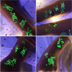 Easter Luminous Temporary Tattoos | Glow in The Dark Rabbit Bunny Eggs Chicks Flowers Waterproof Stickers for Party Gifts