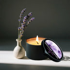Massage Candle - Essential Oil- Lavender, 2oz/56.7g Melts into Warm Massage Oil - Massage Oil Candle, Pour Spout