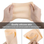 5/50pcs Silicone Tattoo Practice Skin - Double-Sided Fake Leather Sheets for Microblading, Permanent Makeup & Tattoo Training