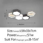 Ultrathin Triangle Ceiling Lights lamps for living room bedroom lustres de sala home Dec LED Chandelier ceiling