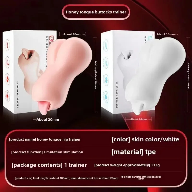 Male Soft Realistic Vagina Sexy Pocket Pussy SexToys For Men Oral Masturbator Stick Deep Throat Artificial Masturbation SexToys