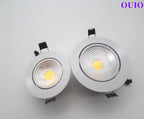 Super Bright Recessed Dimmable LED Downlights 5W 7W 9W 12W 15W 20W COB Rotating Ceiling Spot Lights AC85~265V Background Lamps