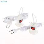 ♥EU Plug E27 Plug With Switch & Long Cable 3/5 Meters- Lamp Holder Power Cord For DIY Lighting & Electrical Appliances