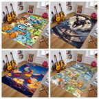 Cartoon Anime Pokemonzd Carpet Rug for Home Living Room Bedroom Sofa Doormat Decor,Child Play Area Rug Non-slip Floor Mat Gifts
